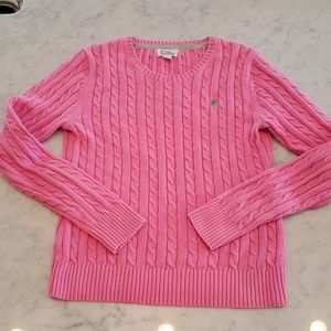 Lily Pulitzer size S cotton cable knit sweater.